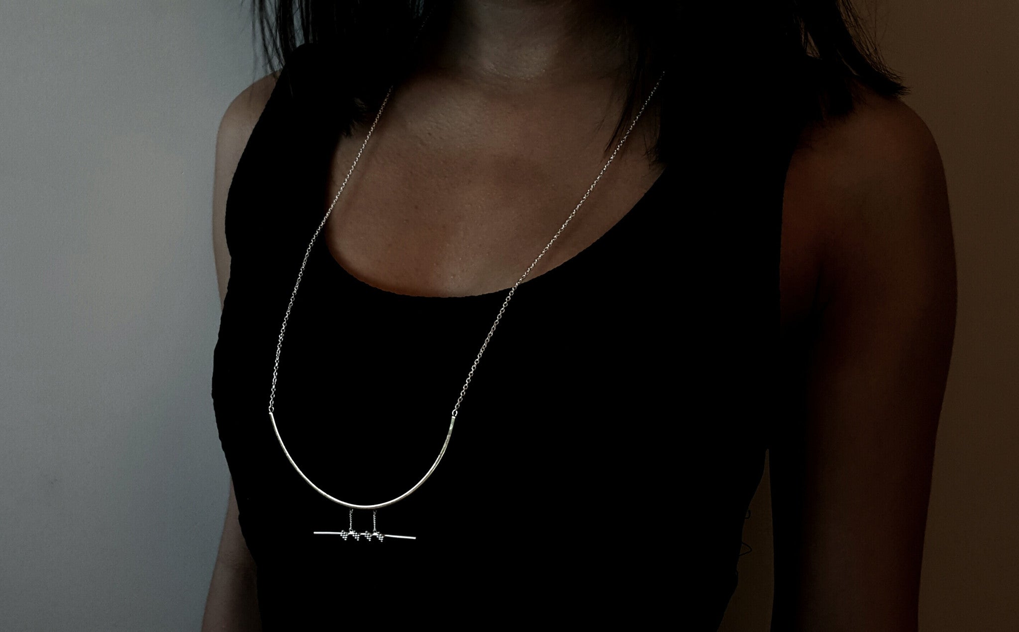 'Manka' Brass & Silver Necklace (SOLD OUT)