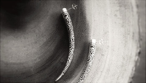 'Taman' Tusk Earrings II